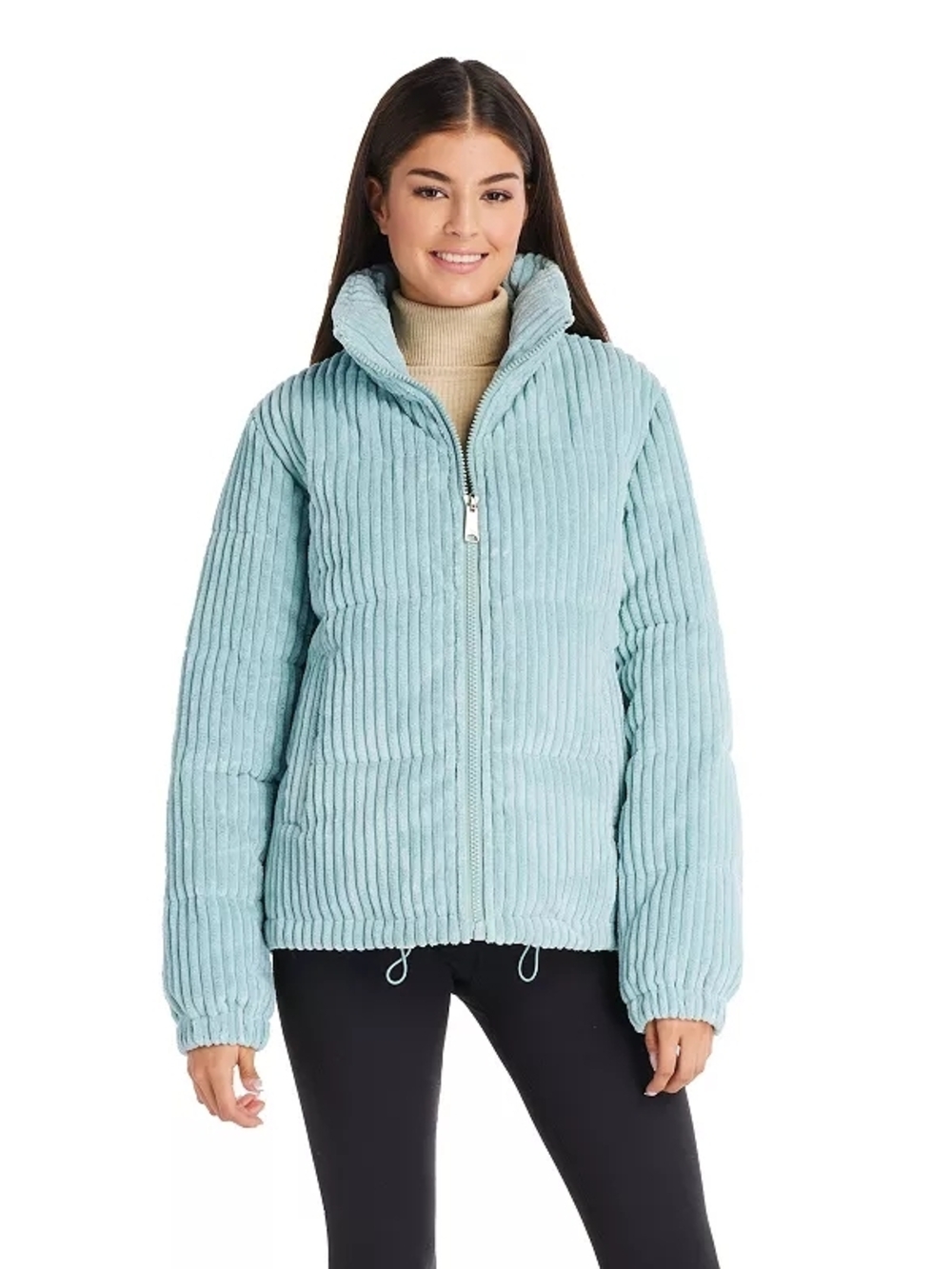 UGG Light Blue Quilted Corduroy Puffer Jacket